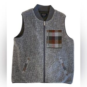 Pendleton Sherpa Fleece Umatilla Camp Vest EUC Size Large